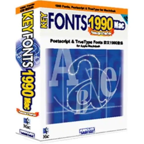 マーキュリーソフトウェアジャパン KeyFonts 1990 Mac