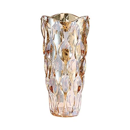 ガラス フラワーベース 透明 花瓶 ガラス おしゃれ 大 花瓶 北欧 花瓶 25cm グラデーション
