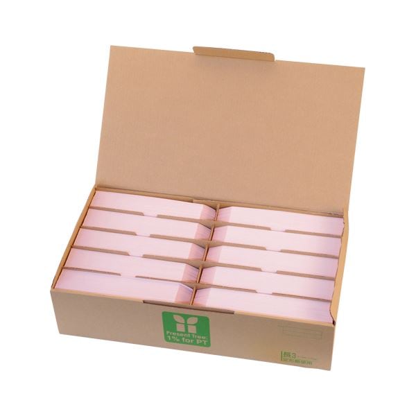 寿堂紙製品工業 カラー上質封筒 長3 90g サクラ 枠付 テープ付 10550