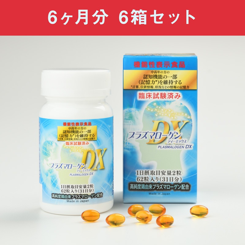 プラズマローゲンDX　62粒入り　6箱セット（6ヶ月分）