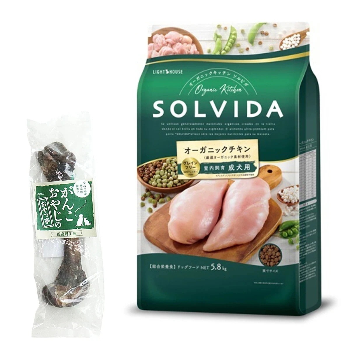 グレインフリー チキン 室内飼育成犬用 5.8kg【国産鹿レッグボーン 1本Mサイズ付き】犬 ドッグフード