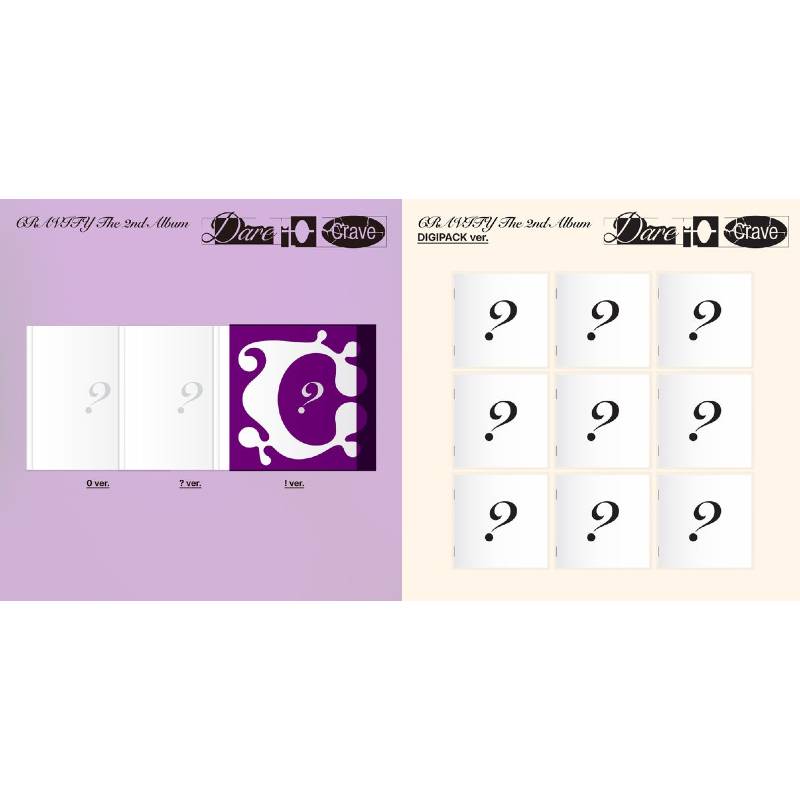 [4種セット] CRAVITY 2集アルバム [Dare to Crave] (PB 3種+DIGIPACK Ver 1種) チャート反映 公式グッズ