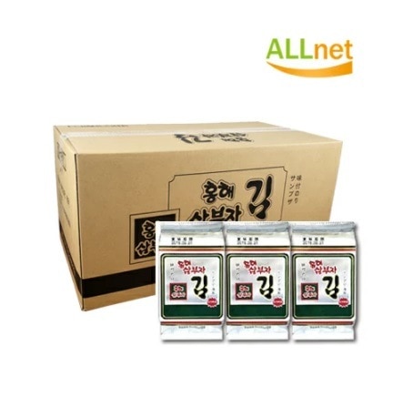 ホンへ三父子海苔　サンブジャ海苔　お弁当のり　8切り8枚3パック24個入 1BOX MEGA