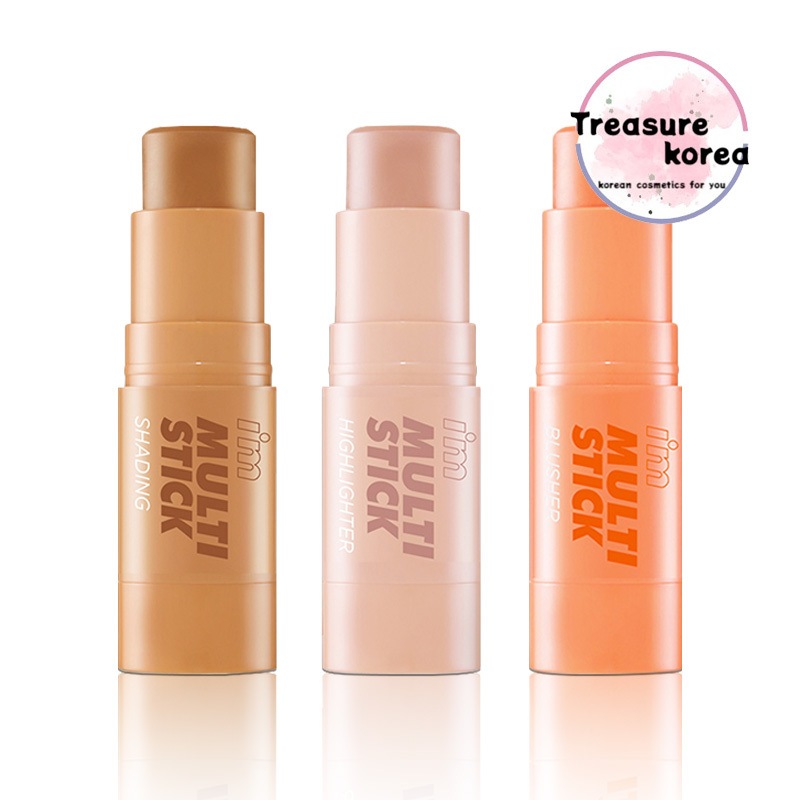 アイムマルチスティック イエベ春セット[コーラル（ブラッシャー）+ブロンジャー（シェディング）+シャンパンゴールド（ハイライター）]