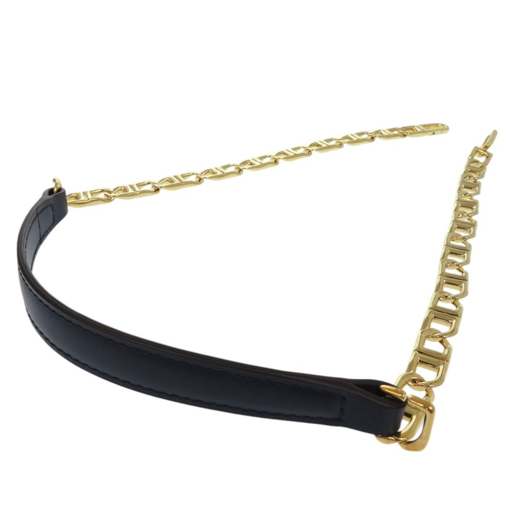 未使用品 D Chain Strap　ショートDチェーンストラップ AN0017AAM0AZBDO ショルダーストラップ レザー/レザー ナイトスカイ 0288【中古】 レディース