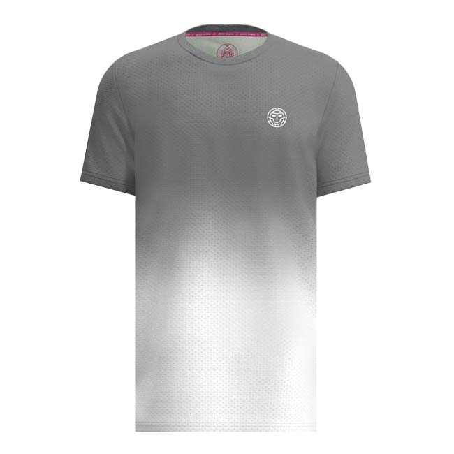 海外サイズ BIDI BADU(ビディバドゥ) メンズ CREW グラディエント 半袖Tシャツ 定番 M1620003-GRWH グレー×ホワイト(23y1mテニス)