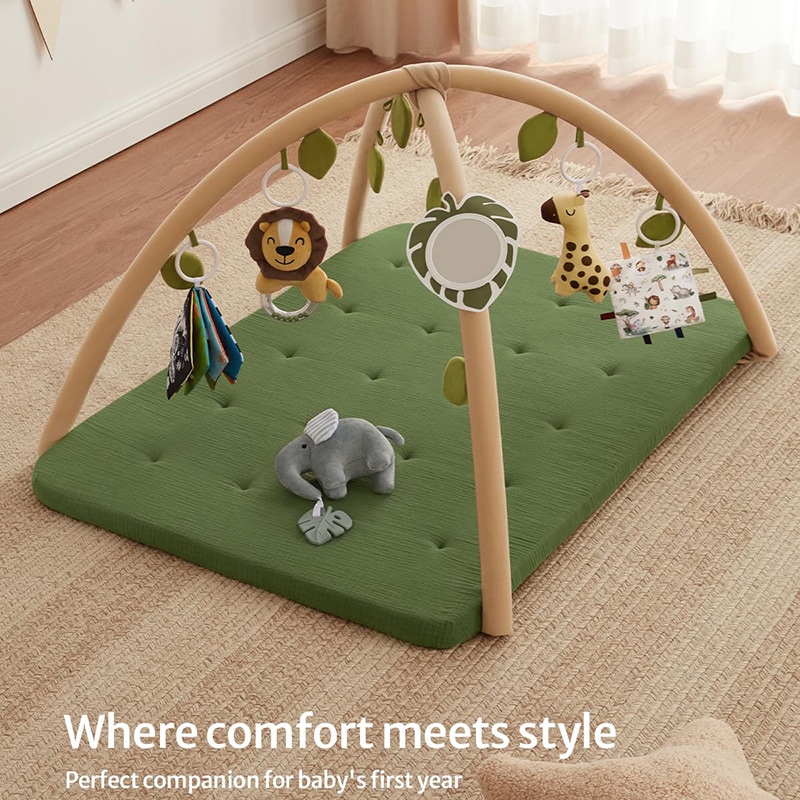 Maibeibi Square肥厚した幼児活動フィットネススタンド新生児パズルトイトイプレイマットクロールマット