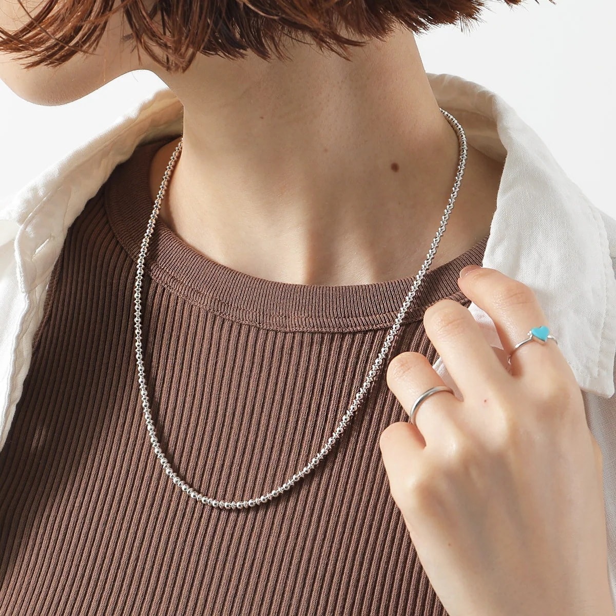 HARPO ハルポ Boule Disc Necklace 20/3 50cm/20inch/3mm Navajo round and saucer レディース ボール ディスク ネックレス アクセサ