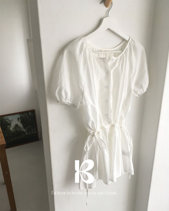 [MADE] ミュートタッチ半袖ブラウス bs1204