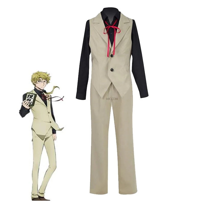 ハロウィン パフォーマンス コスプレ衣装 国木田独歩 コスプレ メンバー アニメ 文豪ストレイドッグス コスム 武装探偵社