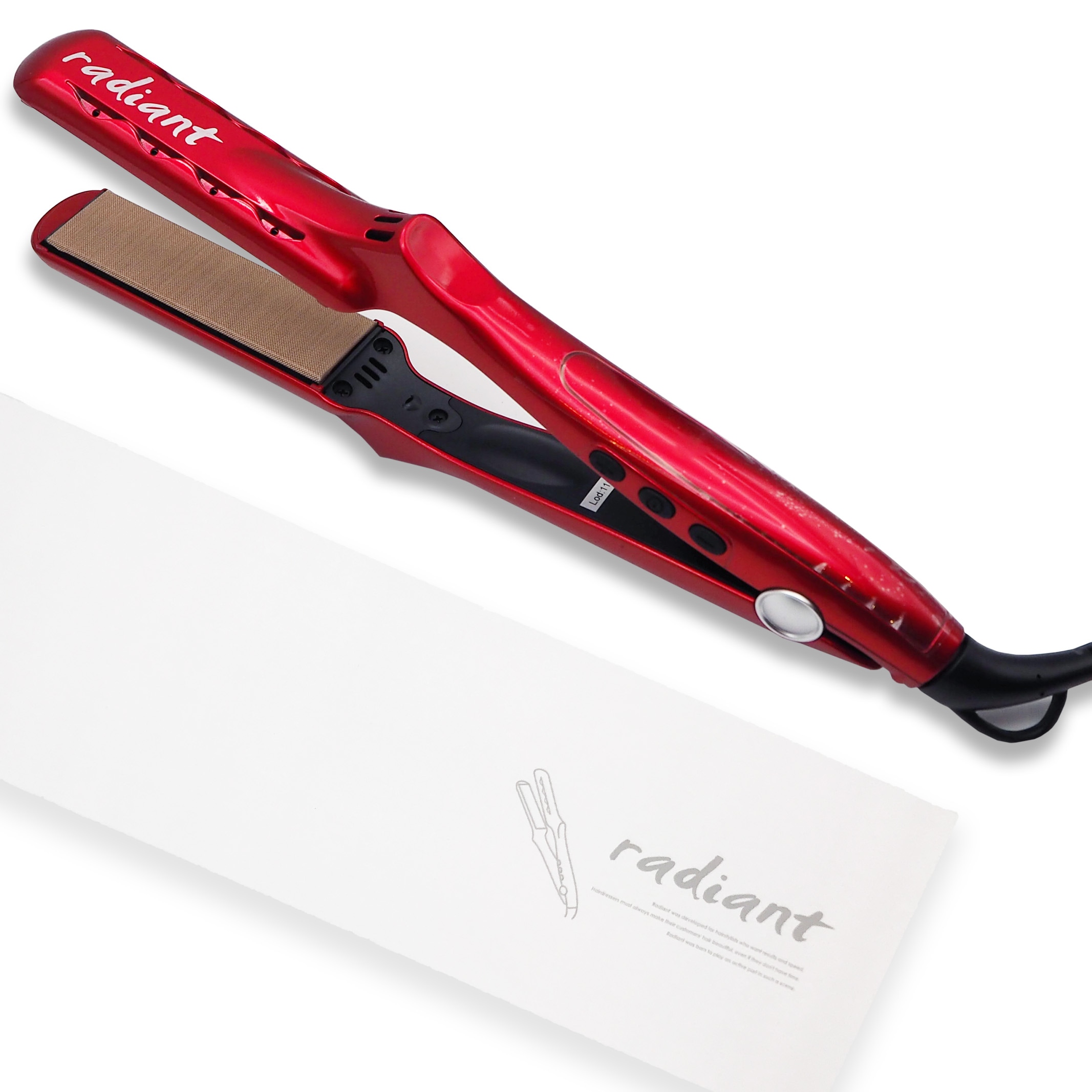 【2025年新型】 シルクプロアイロン プレート 28mm レッド B next ヘアアイロン PROFESSIONAL HAIR IRON
