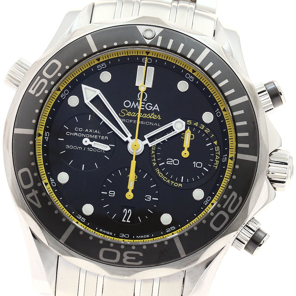 オメガ OMEGA 212.30.44.50.01.002 シーマスター ダイバー 300m コーアクシャル クロノグラフ 自動巻き メンズ 良品 _888053【中古】