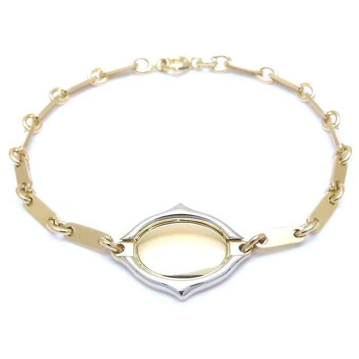 ベニュワール ブレスレット K18YG イエローゴールドxK18WG ホワイトゴールド /294113【中古】