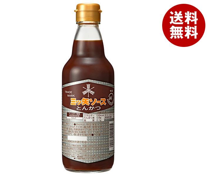 ハグルマ 三ツ矢 とんかつソース 360ml瓶＊12本入＊(2ケース)