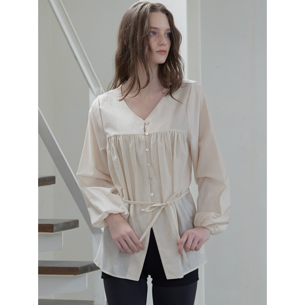 レターフロムムーンシエナフレアスカーフブラウス（2色）