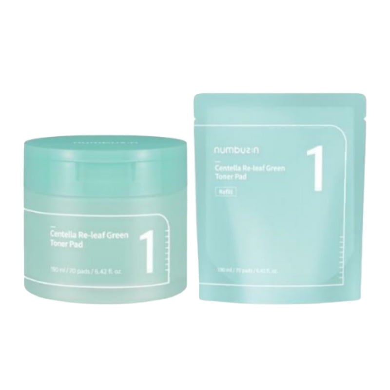 1番 シカ丸ごと水分鎮静パッド 70枚+詰め替え70枚, 1個 / 韓国 人気 ニキビ 赤み 鎮静 保湿 拭き取りパッド