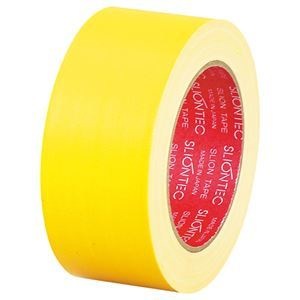 （まとめ） スリオンテック 布粘着テープ No.3390 50mm25m 黄 No.3390-50YL 1巻 10セット