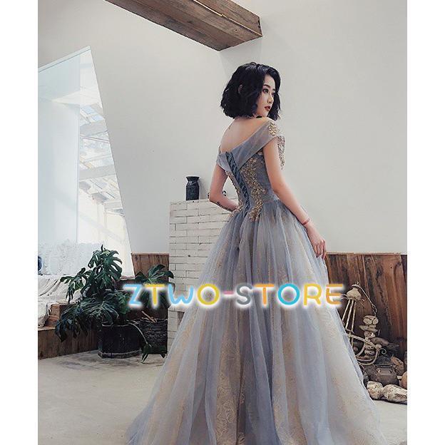 【急速出荷!】ワンピースドレスドレスオフショルダー 3L プリンセスライン ウェディングドレス ドレス 花嫁 大きいサイズ 袖あり 結婚式 カラードレス 韓国 二次会 キラキラ ウエディング