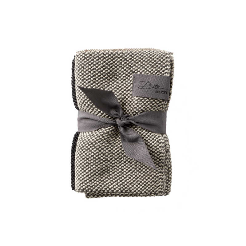 ソダール　ディッシュクロス 30x30 ORGANIC Grey 4個セットl グレー/ブラック グレー／ブラック　12284CN