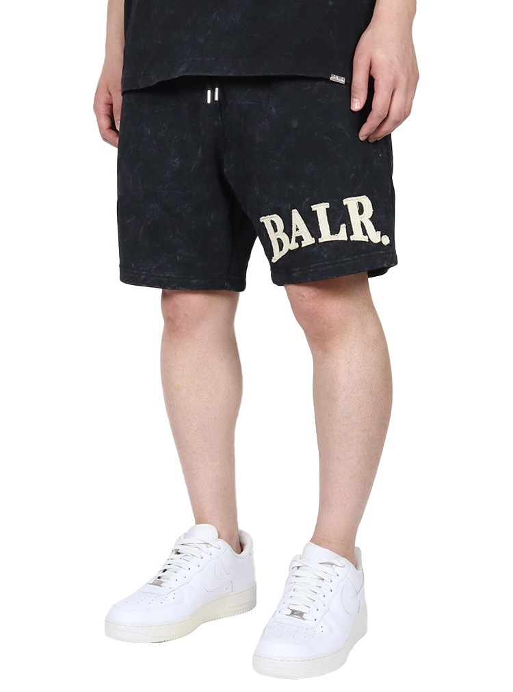 ボーラー ショートパンツ ハーフ スウェット ショーツ セットアップ 対応 メンズ ブランド 大きいサイズ おしゃれ 黒 綿100% サッカー