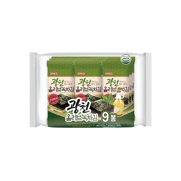 新しいコレクション グァンチョン サムユク オリーブ緑茶弁当 今後の販売が修正予定 1パック販売が微結晶製品 のり(4g)9棒 韓国海苔・乾物  -:1パック(올리브녹차김 9봉 1팩) - www.q-host.co.il