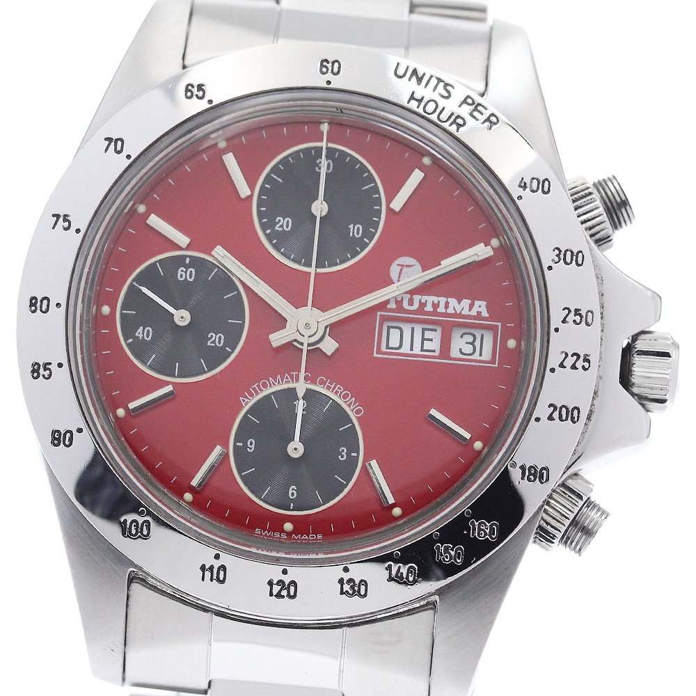 チュチマ TUTIMA 793 クロノグラフ デイデイト 自動巻き メンズ _945857【中古】