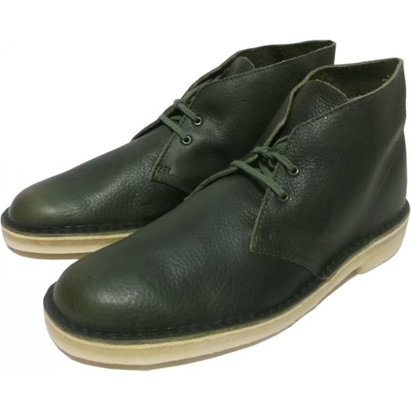 クラークス デザートブーツ グリーンレザー Clarks DESERT BOOT GREEN LEATHER CL5-014