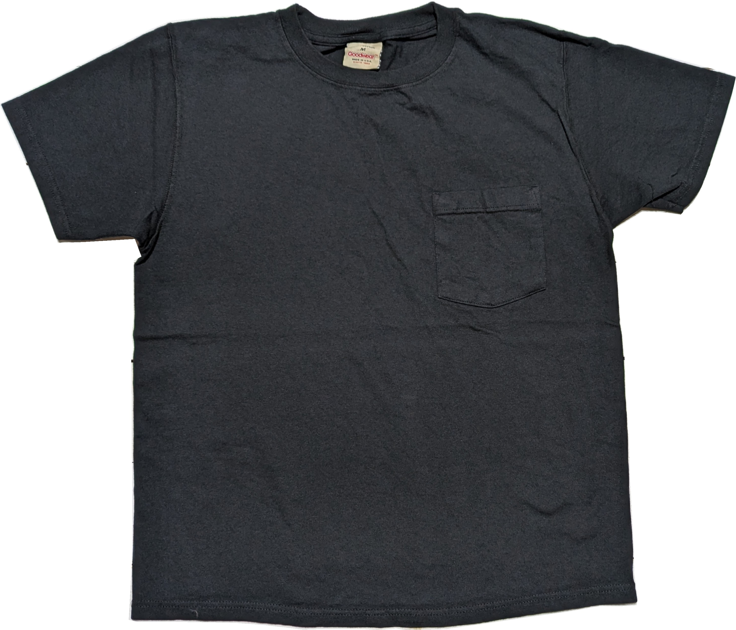 グッドウエア ショートスリーブ ポケット T ブラック メンズ Tシャツ アメリカ製 Goodwear S/S POCKET TEE BLACK 003