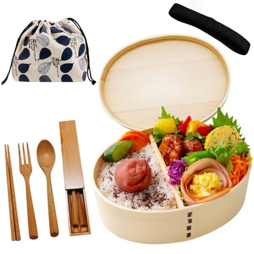 【わっぱセット】 曲げわっぱ 白木（柳杉） 弁当箱 一式セット 抗菌 わっぱ 保湿 まげわっぱ わっぱ 曲げ輪っぱ (広葉)