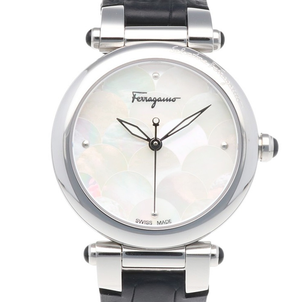 サルヴァトーレフェラガモ 腕時計 ステンレススチール クオーツ 1年保証 Salvatore Ferragamo 中古 美品