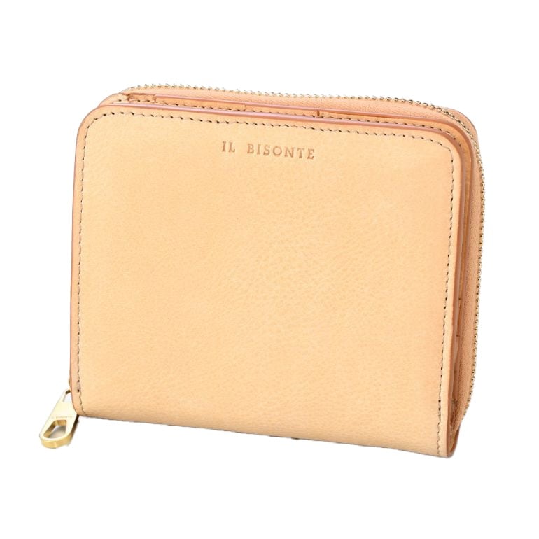 二つ折り財布 メンズ レディース バケッタレザー レザー ナチュラル SSW003PVX001NA245H