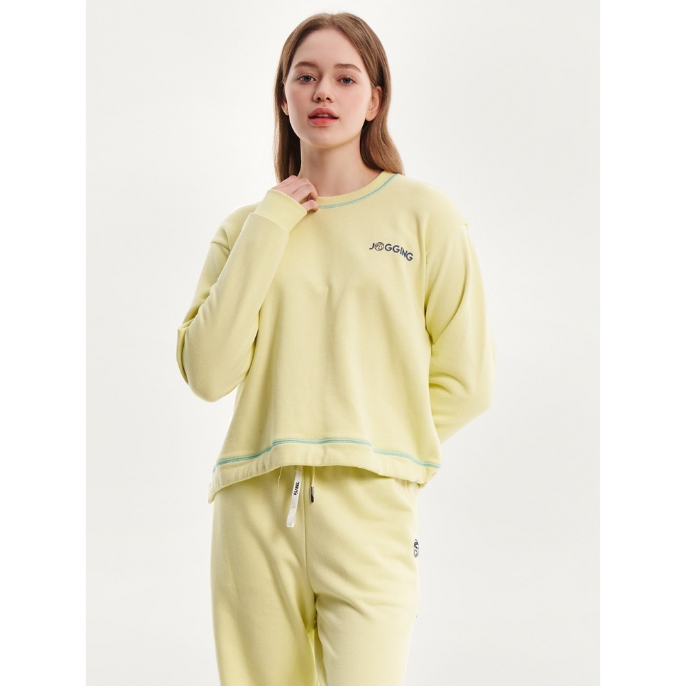 P LABEL P LABEL 3Dスウェットストリングシャツ MW3SE038 YEL