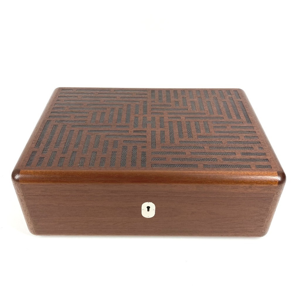 小物入れ H313129M カザック H デティール Casaque H en Dedale watch and cufflink box ウォッチケース 時計 box ボックス アクセサリー インテ