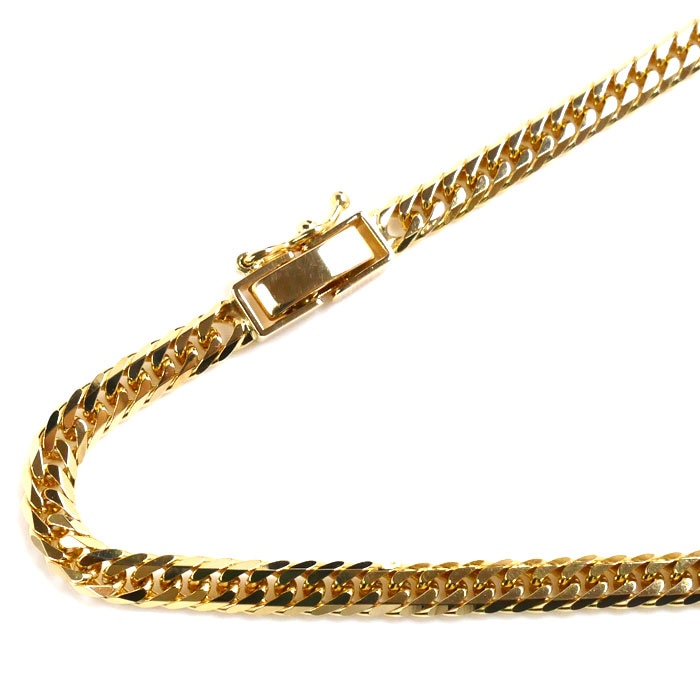 K18YG イエローゴールド ネックレス 喜平6面Wカット 20.1g 50cm メンズ 中古