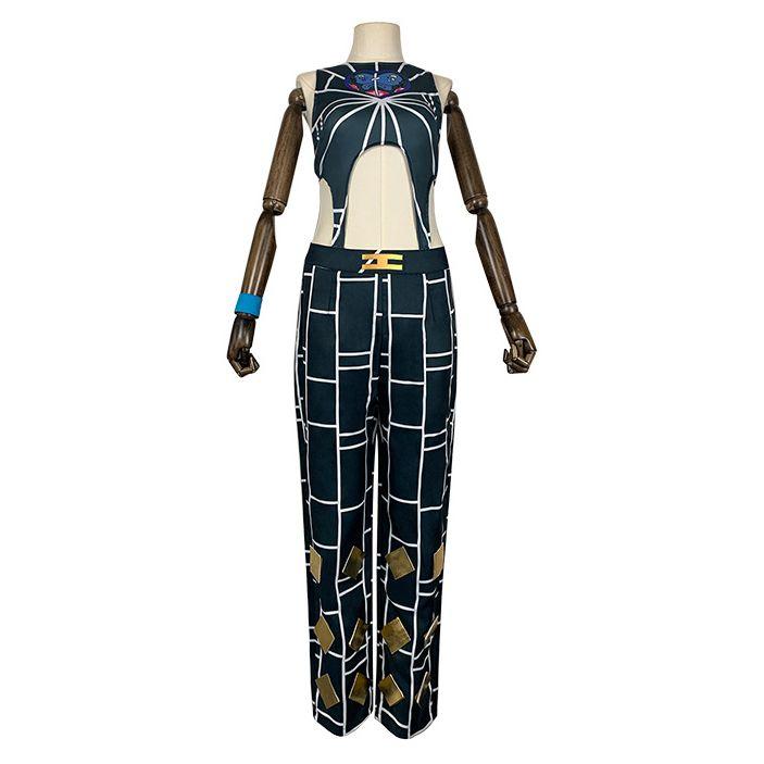 工場直販 一部分3日出荷ジョジョ（JOJO）奇妙な冒険 空条徐倫 くうじょうじょりーん ボディー コスプレ衣装 2点セット サイズ SXXXL
