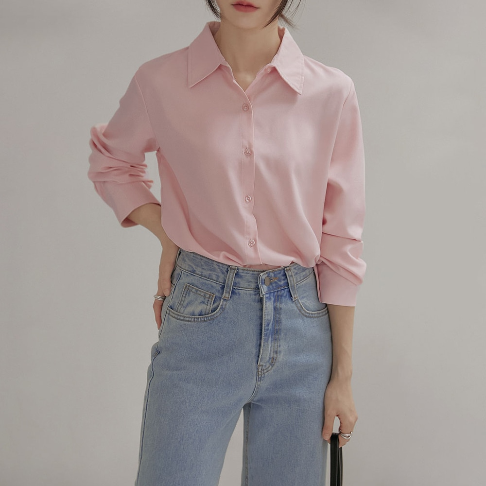 44-99インアウトルーズフィットベーシックソフトブラウス