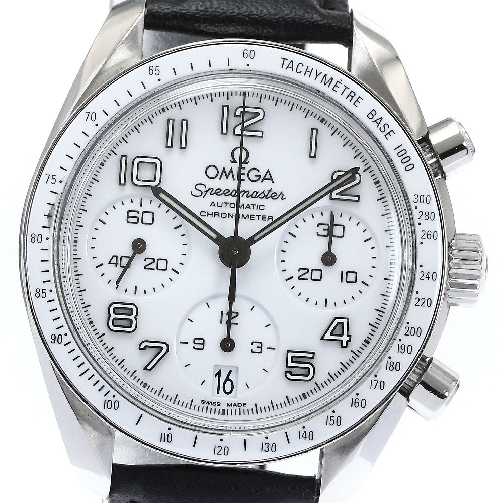 オメガ OMEGA 324.33.38.40.04.001 スピードマスター デイト クロノグラフ 自動巻き レディース _862782【中古】
