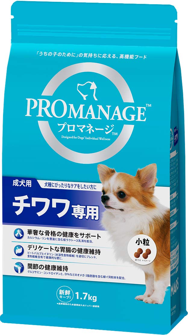 プロマネージ ドッグフード 犬種別 成犬用 チワワ専用 1.7kg×6 (ケース販売)