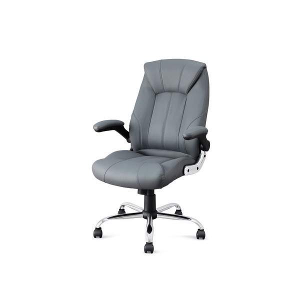 OFC-LE グレー レザーチェア メーカー直送
