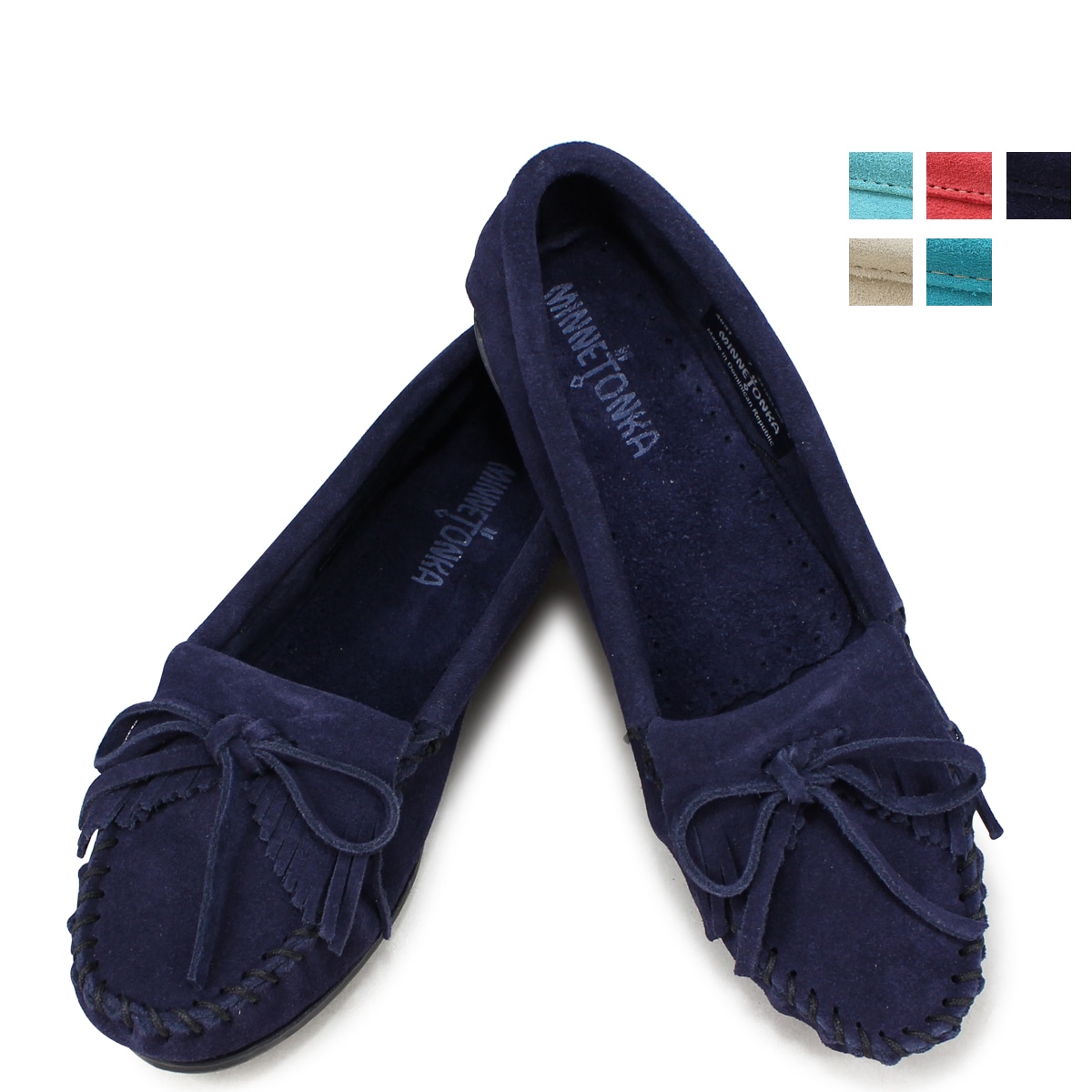 モカシン キルティ スエード ハードソール