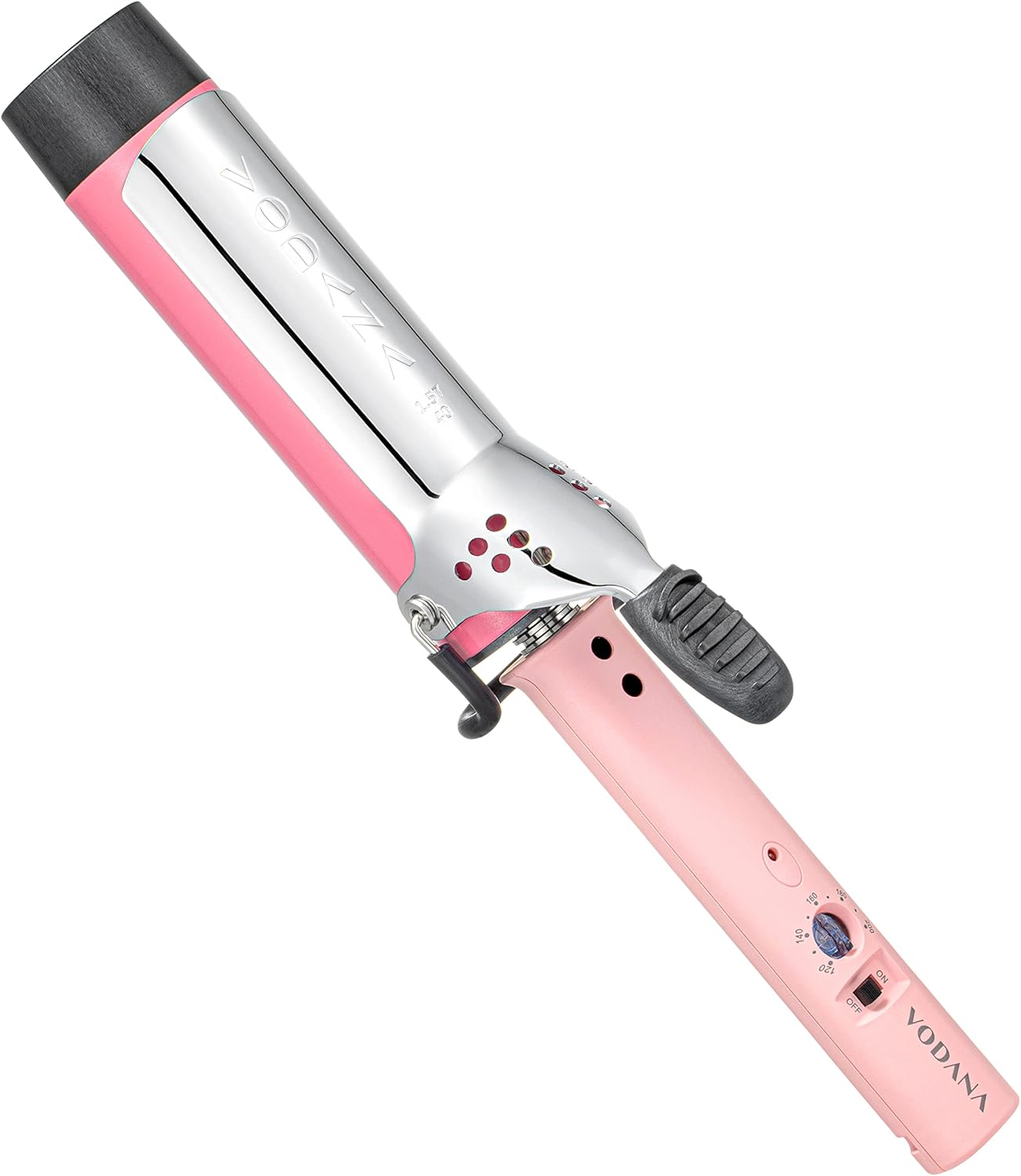 グラムウェーブカーリングアイロン【日本仕様プラグ】ウェーブアイロン ヨシンモリ くびれ巻き 女神ヘア 韓国風ヘア ダメージ最小化 (ピンク, 40mm)