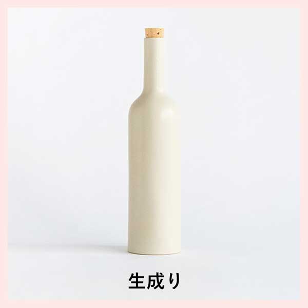 （3個セット）TEIBAN WARE ボトル 720ml／生成り 日本製 信楽焼 陶器製　s18-bt01-A7