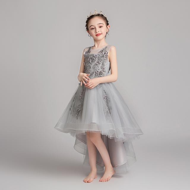 子供 ドレス ロング キッズドレス ピアノ 発表会 女の子 ドレス 子ども 子供 結婚式 ドレス フォーマル 子供服 ワンピース 可愛い レース 花柄 刺繍 100 110 120 130 140 1