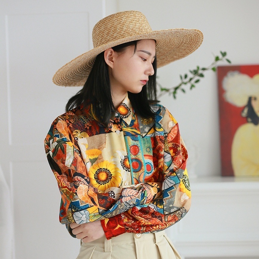 レディース トップス シャツ 半袖 長袖 襟付き ポケット 前開き ポリエステル コットン おしゃれ