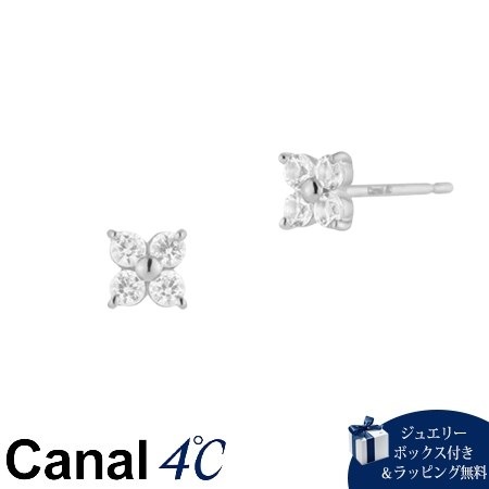 4cc517855【送料無料】【ラッピング無料】カナルヨンドシー Canal 4℃ カナル4℃ プラチナ ピアス ホワイトトパーズ ブランド 正規品 新品 ギフト プレゼント 人気 おすすめ 誕生日