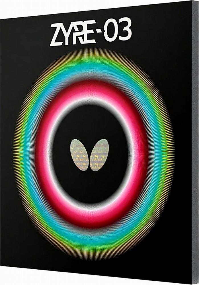 バタフライ BUT-06140-006-2.7 卓球ラバー ザイア 03（レッド・サイズ：2.7） BUT0614000627