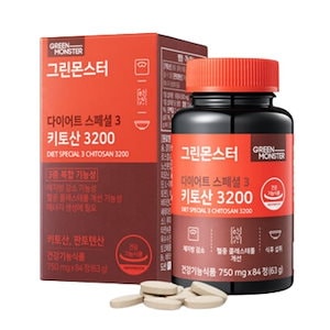 [ダイエットスペシャル3]キトサン3200/ 韓国サプリメント/ダイエットサプリメント/84錠/ 脂肪を体の外に排出！ 速いダイエット効果！コレステロール減少！