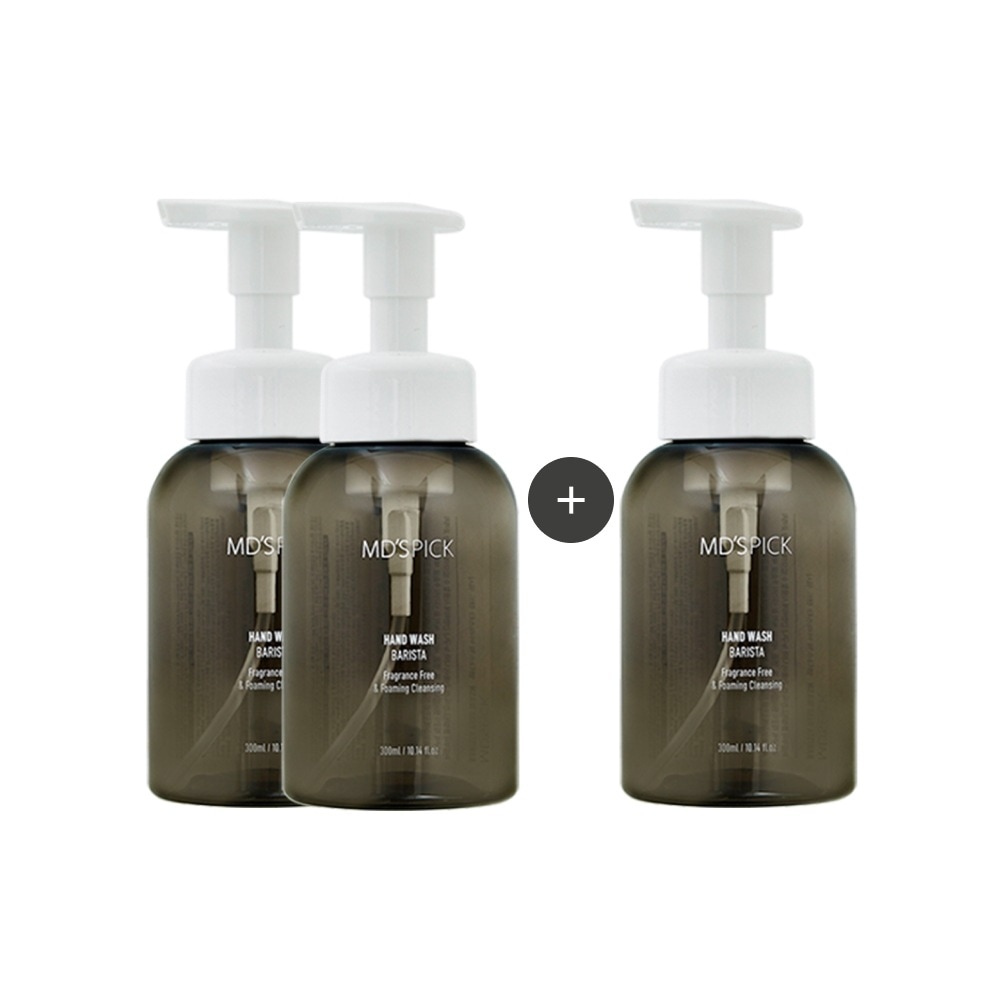 [2+1]エムディスピック無香バリスタ低刺激ハンドウォッシュ300ml×3個バブル泡石鹸手洗浄剤