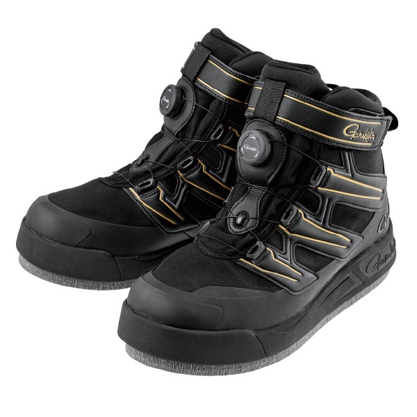 がまかつ GM4550 GSフェルトスパイクシューズ(パワータイプ) ブラック/ゴールド M