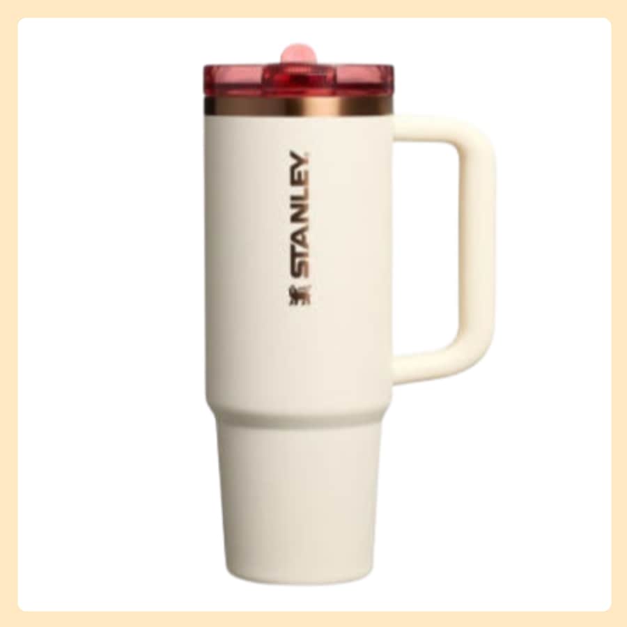 [正規品] クエンツァ プロツアー フリップ ストロー タンブラー 1.18L (クリームローズゴールド)